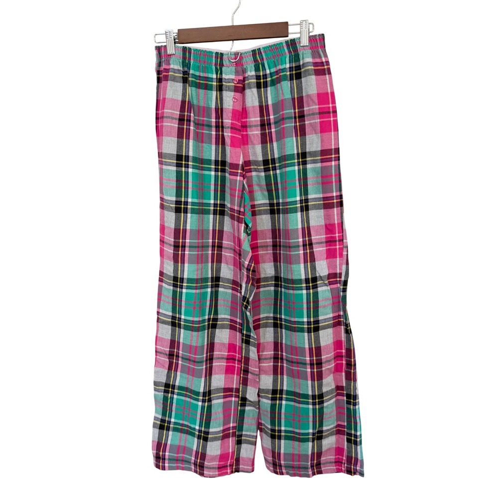 Victoria's Secret Pajama Pants Medium Multi Plaid Vintage Flannel Cotton